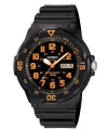 CASIO COLLECTION & VINTAGE DIVER 100M - ORANGE MRW-200H-4BVDF Day & Date Armbanduhr 44.5 mm ansicht-3