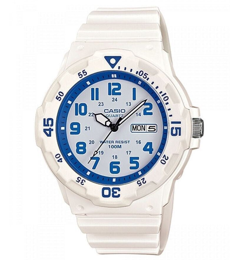 CASIO COLLECTION & VINTAGE DIVER 100M Weiss Herren Armbanduhr 44.5 mm MRW-200HC-7B2VDF – Produktansicht
