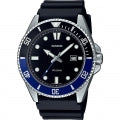 CASIO COLLECTION & VINTAGE DIVER 200M MDV-107-1A2VEF Schwarze Herrenarmbanduhr 44 mm – Seitenansicht