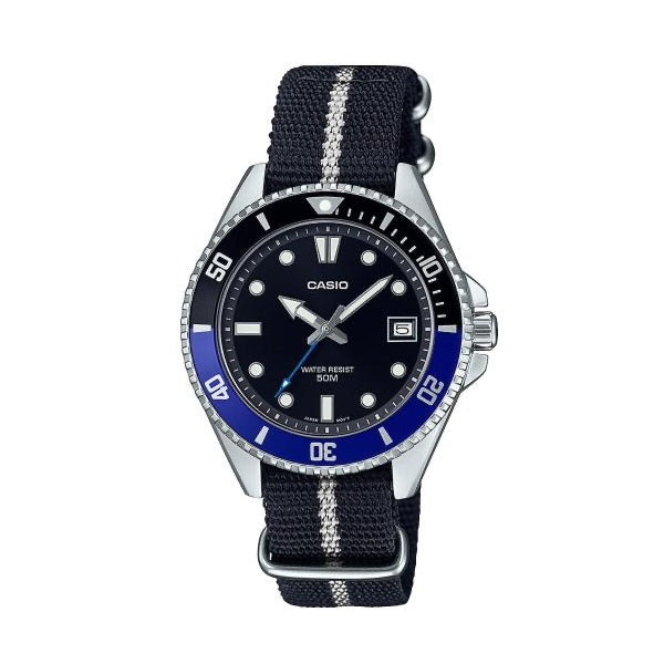 CASIO COLLECTION & VINTAGE Diver Compact 50M Armbanduhr Schwarz 38.5 mm – Produktansicht