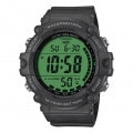 CASIO COLLECTION & VINTAGE Diver Illuminator Worldtime Herren-Armbanduhr Schwarz 51 mm – Seitenansicht