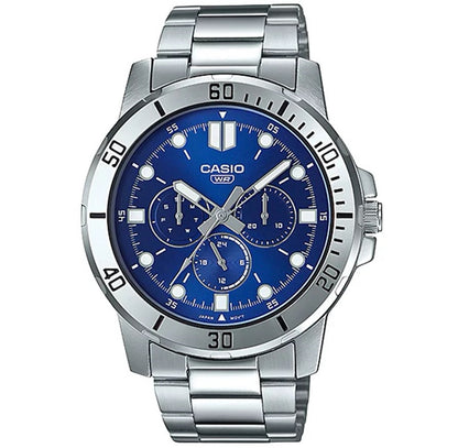 CASIO COLLECTION & VINTAGE DIVER MULTIFUCTION - BLUE MTP-VD300D-2EUDF Day - Date - 24H - Armbanduhr 45 mm Blau