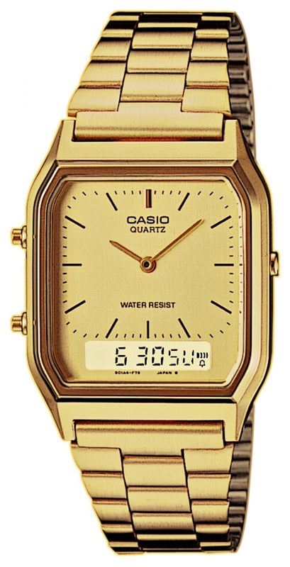 CASIO COLLECTION & VINTAGE Sonnenbrille Gold UV400 Unisex – Produktansicht