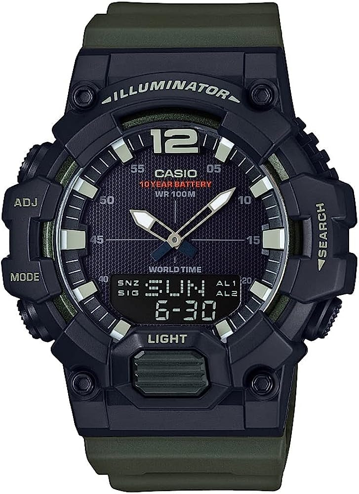 CASIO COLLECTION & VINTAGE HDC-700-3AVCF Multifunction Armbanduhr 48 mm Schwarz – Produktansicht