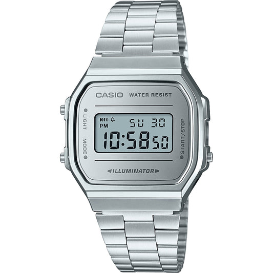 CASIO COLLECTION & VINTAGE ICONIC - ALL SILVER A168WEM-7EF Multifunction - Armbanduhr 36 mm Silber