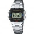 CASIO COLLECTION & VINTAGE ICONIC - CLASSIC SILVER A163WA-1QES Multifunction Armbanduhr 33 mm Silber ansicht-3