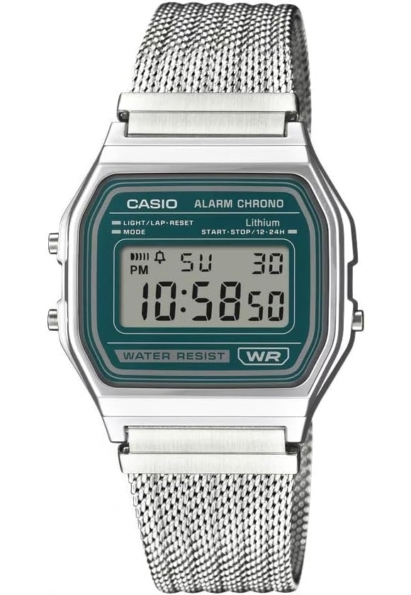 CASIO COLLECTION & VINTAGE ICONIC - GREEN A158WEM-3EF Multifunction Armbanduhr 33 mm Grün ansicht-2