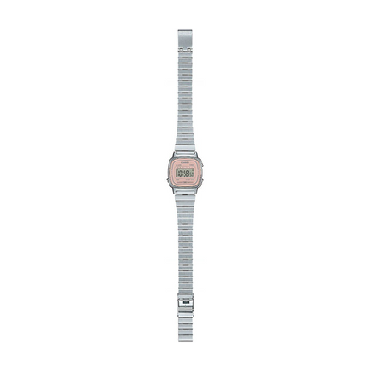 CASIO COLLECTION & VINTAGE ICONIC MINI STEEL - ANTIQUE PINK LA670WEA-4A2EF Multifunction Armbanduhr 25 mm Rosa