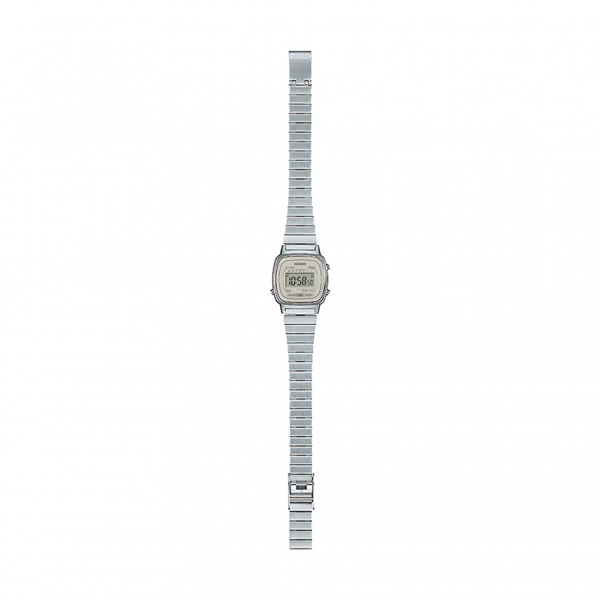 CASIO COLLECTION & VINTAGE ICONIC MINI STEEL - CREAM LA670WEA-8AEF Multifunction Damen Armbanduhr 25 mm – Produktansicht
