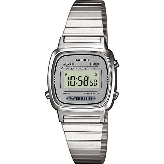 CASIO COLLECTION & VINTAGE ICONIC MINI STEEL GREY LA670WEA-7EF Multifunction - Armbanduhr 25 mm Grau