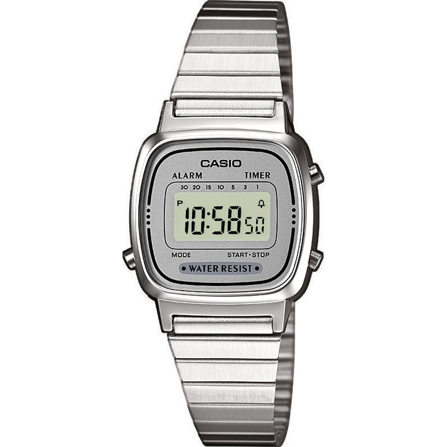 CASIO COLLECTION & VINTAGE ICONIC MINI STEEL GREY LA670WEA-7EF Multifunction Armbanduhr 25 mm Grau ansicht-2