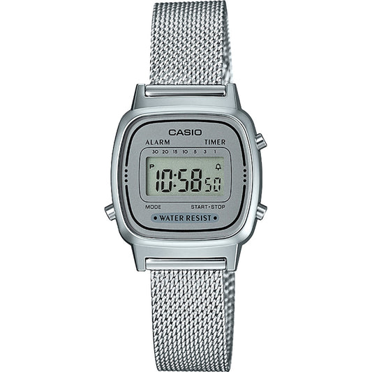 CASIO COLLECTION & VINTAGE ICONIC MINI STEEL - SILVER MESH LA670WEM-7EF Multifunction - Armbanduhr 25 mm Silber ansicht-2