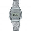 CASIO COLLECTION & VINTAGE Iconic Mini Steel Silver Mesh Damen Quarzuhr 25 mm Silber – Seitenansicht