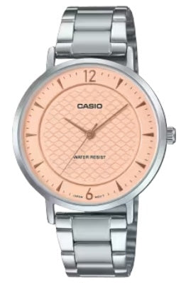 CASIO COLLECTION & VINTAGE LADY - SALMON LTP-VT04D-4ADF Only Time Armbanduhr 34 mm