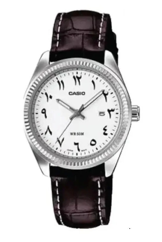 CASIO COLLECTION & VINTAGE LTP-1302L-7B3VDF Date Armbanduhr 30 mm Weiss