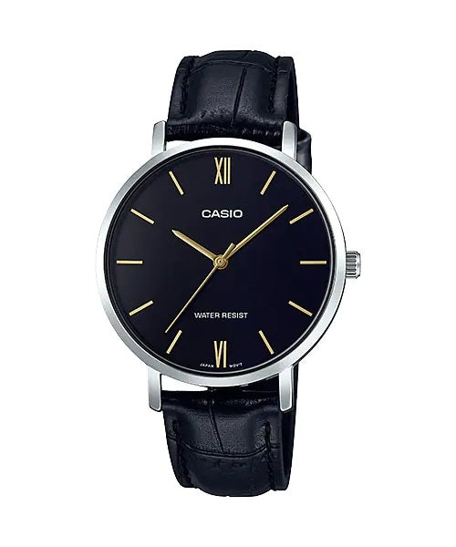 CASIO COLLECTION & VINTAGE LTP-VT01L-1BUDF Only Time Armbanduhr 34 mm Schwarz