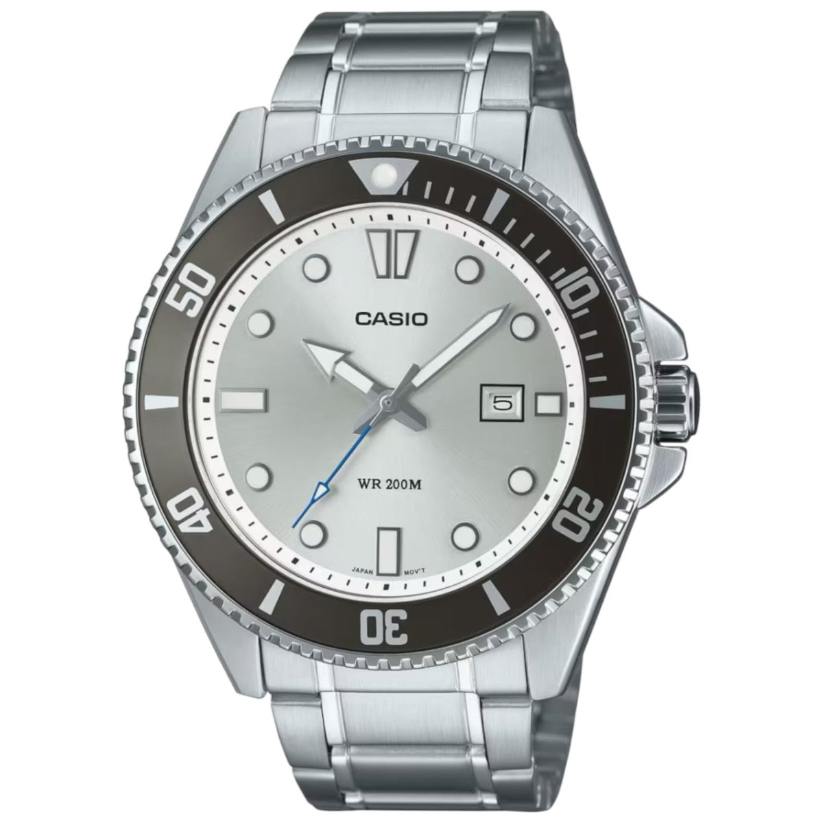 CASIO COLLECTION & VINTAGE MDV-107D-7AVDF Herren Quarzuhr Edelstahl 46 mm – Produktansicht