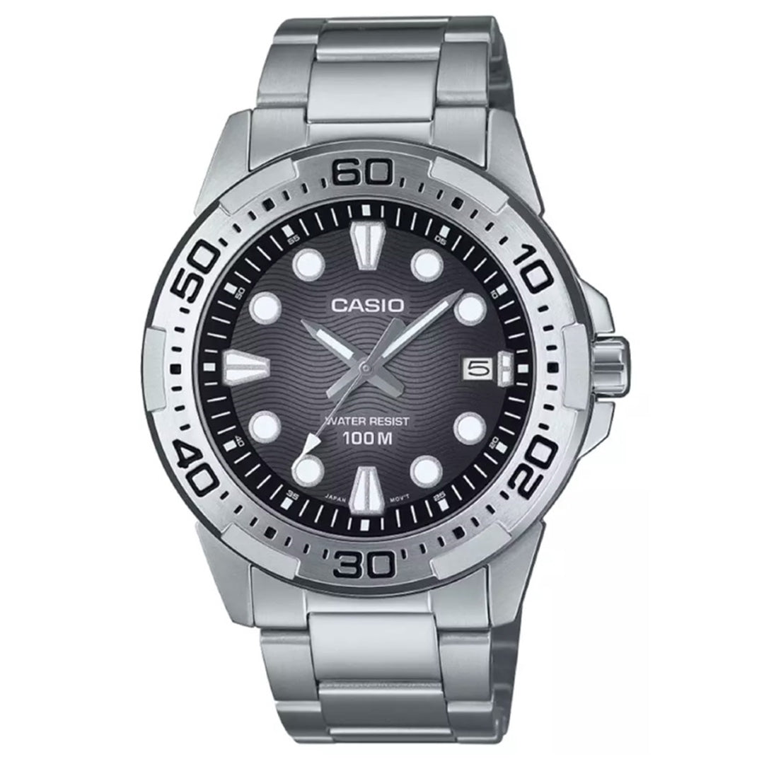 CASIO COLLECTION & VINTAGE MTD-140D-1AVDF Date Armbanduhr 44 mm