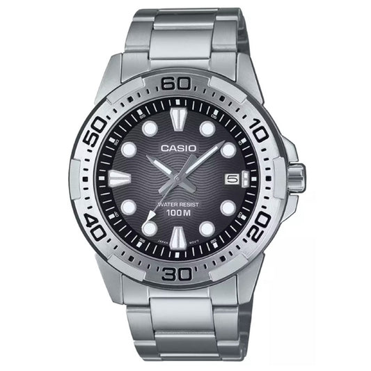 CASIO COLLECTION & VINTAGE MTD-140D-1AVDF Date Armbanduhr 44 mm