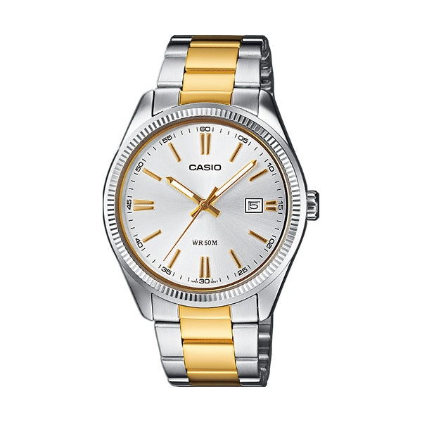 CASIO COLLECTION & VINTAGE MTP-1302PSG-7AVEF Herren Quarzuhr Gold Edelstahl 38.5 mm – Produktansicht