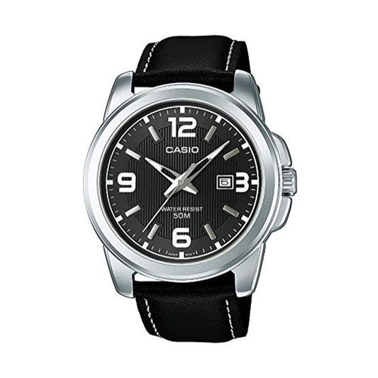 CASIO COLLECTION & VINTAGE MTP-1314PL-8AVEF Analoguhr Armbanduhr 45 mm Schwarz