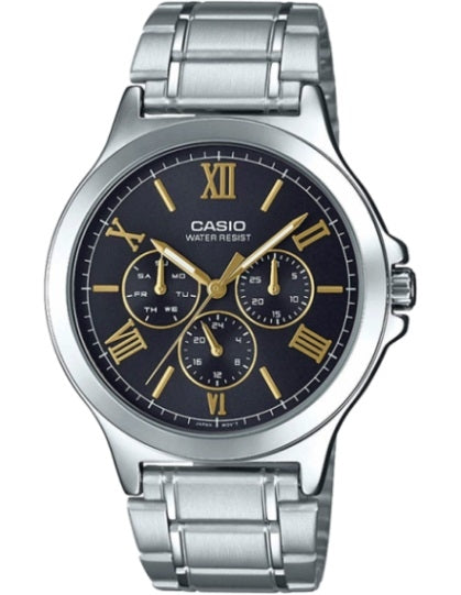 CASIO COLLECTION & VINTAGE MULTIFUNCTION - BLACK MTP-V300D-1A2UDF Day - Date - 24H - Armbanduhr 41.5 mm Schwarz