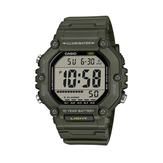 CASIO COLLECTION & VINTAGE OVERSIZE 10 YEARS BATTERY - GREEN AE-1600HX-3AVEF Multifunction - Armbanduhr 50 mm Grün