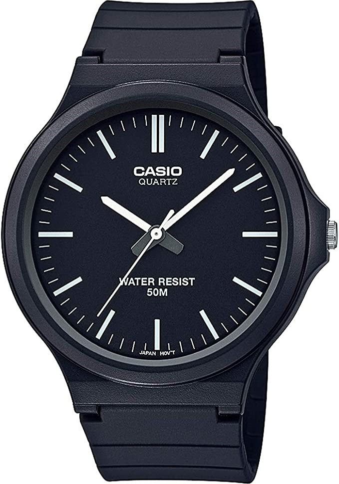 CASIO COLLECTION & VINTAGE SIMPLE INDEX - BLACK MW-240-1EVDF Only Time Armbanduhr 43.5 mm Schwarz