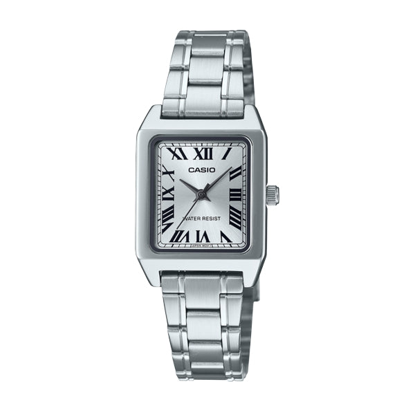 CASIO COLLECTION & VINTAGE TANK - SILVER LTP-B150D-7BEF Only Time Armbanduhr 21 mm Silber ansicht-2