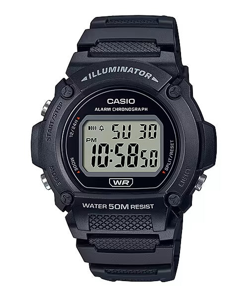 CASIO COLLECTION & VINTAGE W-219H-1ACVF Multifunktion Armbanduhr Resin 47 mm – Produktansicht