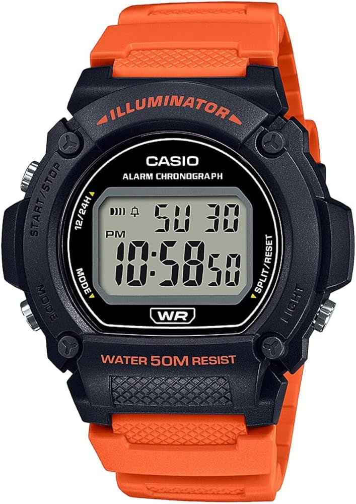 CASIO COLLECTION & VINTAGE W-219H-4AVCF Sonnenbrille Schwarz – Produktansicht