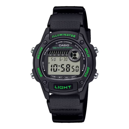 CASIO COLLECTION & VINTAGE W-220H-1A3VEF Multifunction Armbanduhr 36.6 mm Schwarz ansicht-2