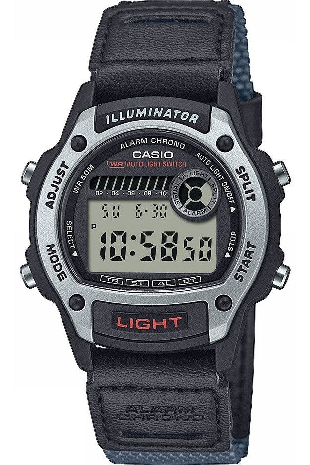 CASIO COLLECTION & VINTAGE W-220HF-8AVEF Multifunction Armbanduhr Silber 36.6 mm – Detailansicht