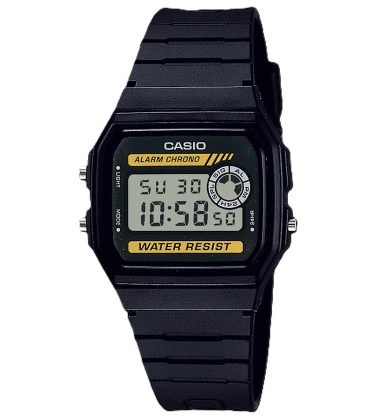 CASIO COLLECTION & VINTAGE YOUTH - BLACK F-94WA-9DG Multifunction Armbanduhr 32 mm Schwarz ansicht-2