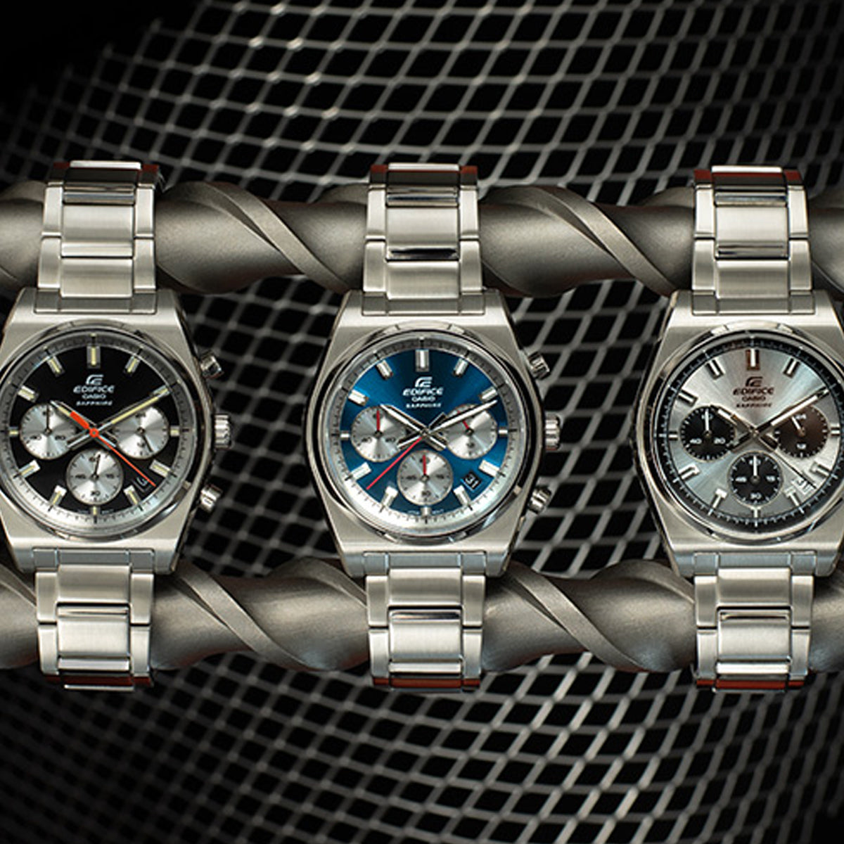 CASIO EDIFICE MOTORSPORT CHRONOGRAPH - SILVER EFB-730D-7AVUEF Chronograph Armbanduhr 40 mm Silber ansicht-2