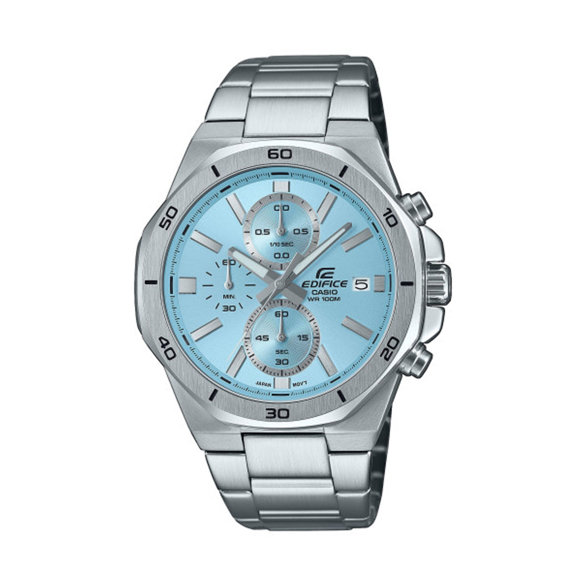 CASIO EDIFICE OCTAGONAL CHRONOGRAPH - LIGHT BLUE EFV-640D-2BVUEF Chronograph Armbanduhr 44 mm Blau