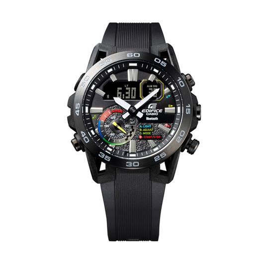 CASIO EDIFICE RACING MULTI COLOR SERIE ECB-40MP-1AEF Multifunction Armbanduhr 48 mm ansicht-2