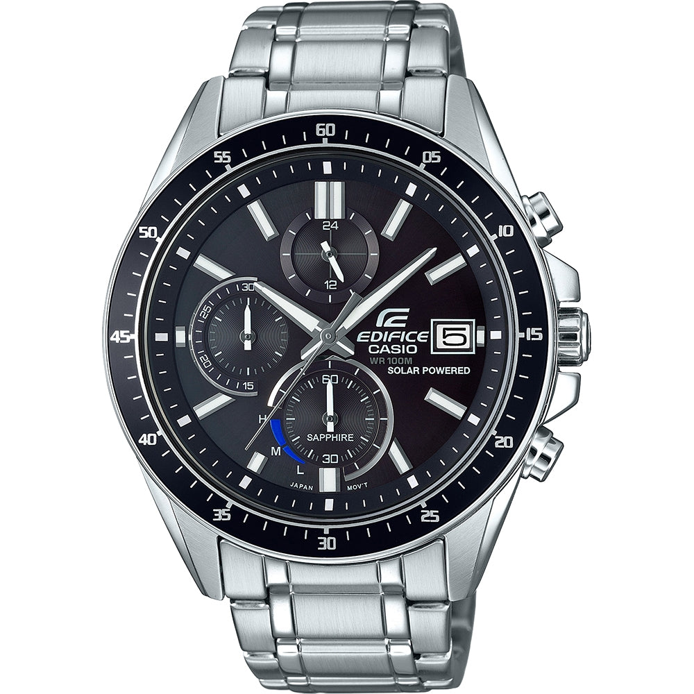 CASIO EDIFICE SOLAR POWERED CHRONOGRAPH - BLACK EFS-S510D-1AVUEF Chronograph Armbanduhr 46 mm Schwarz