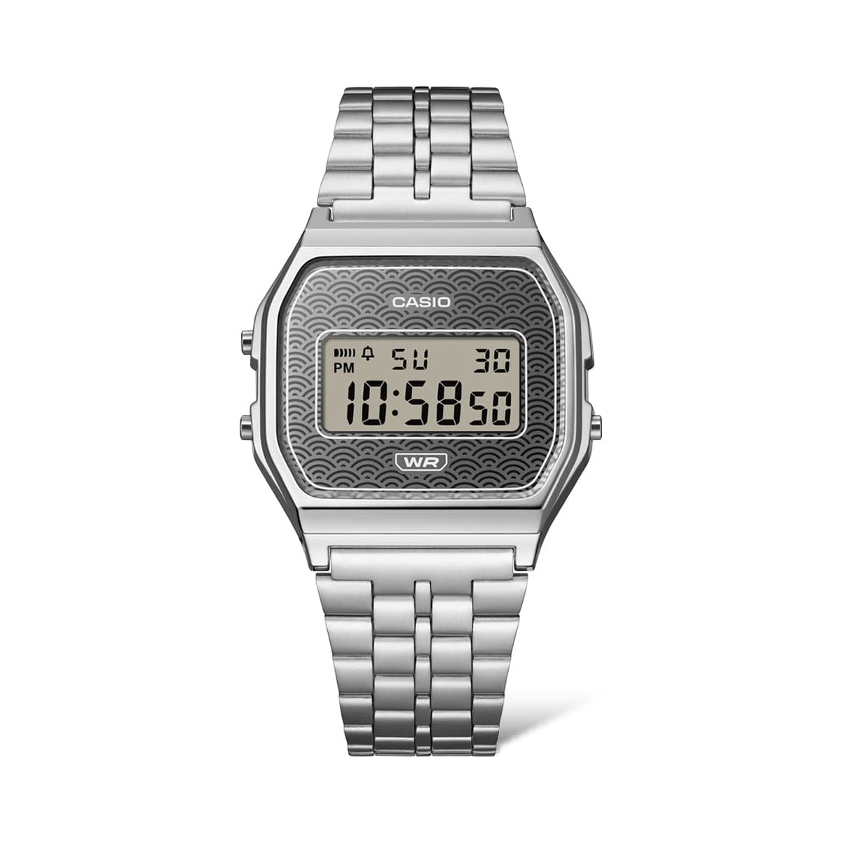 CASIO EU ICONIC - TRADITIONAL SEIGAIHA PATTERN Limited Edition - GREY A159WEVJ-7ER Multifunction - Armbanduhr 33 mm Grau