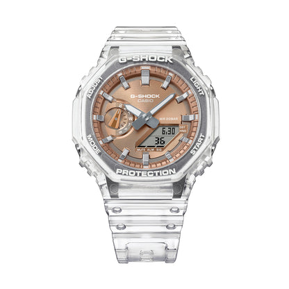CASIO G-SHOCK BRIGHT METALLIC - ROSE GOLD GA-2100BM-7A5ER Multifunction Armbanduhr 45.5 mm Gold