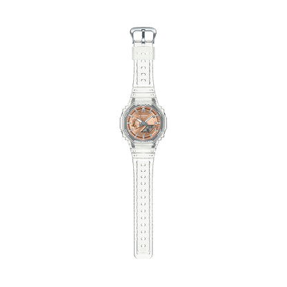 CASIO G-SHOCK BRIGHT METALLIC - ROSE GOLD GA-2100BM-7A5ER Multifunction Armbanduhr 45.5 mm Gold ansicht-2