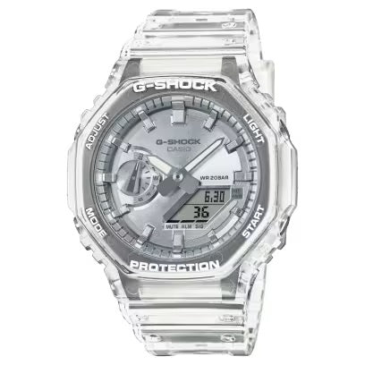 CASIO G-SHOCK BRIGHT METALLIC - SILVER GA-2100BM-7A8ER Multifunction Armbanduhr 45.5 mm Silber ansicht-2