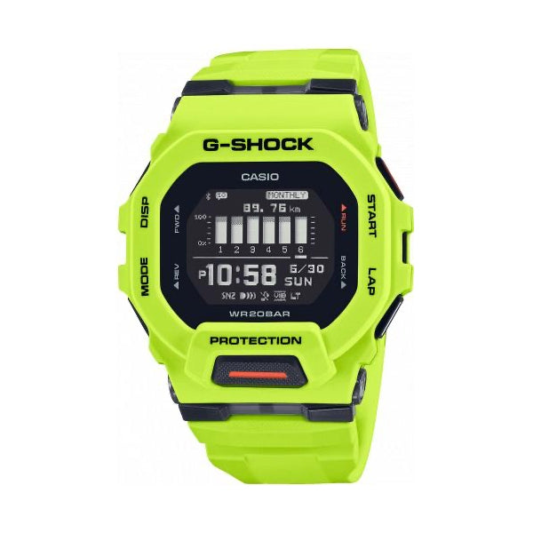 CASIO G-SHOCK G-SQUAD Step Tracker Bluetooth GBD-200-9ER Multifunction - Armbanduhr 46 mm Blau