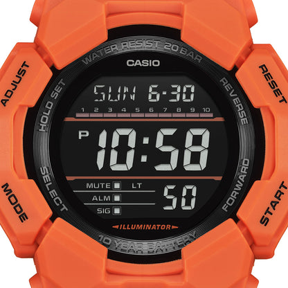 CASIO G-SHOCK GRAND DIGIT - ORANGE GD-010-4ER Multifunction Armbanduhr 52 mm ansicht-3