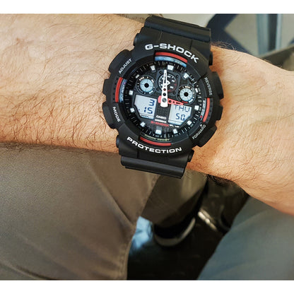 CASIO G-SHOCK GS BASIC GA-100-1A4ER Multifunction Armbanduhr 51 mm ansicht-3