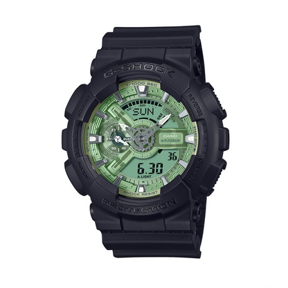 CASIO G-SHOCK Mod. GS-BASIC - TONE ON TONE DIAL - GREEN SAGE *** SPECIAL PRICE *** GA-110CD-1A3ER Multifunction Armbanduhr 51 mm Grün ansicht-3