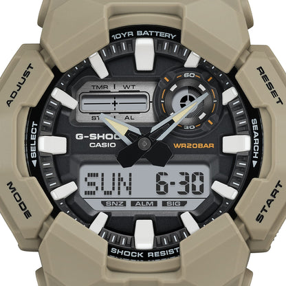CASIO G-SHOCK NEW RUGGED BASIC Digital 10-Year Battery GA-010-5AER Multifunction Armbanduhr 52 mm ansicht-3