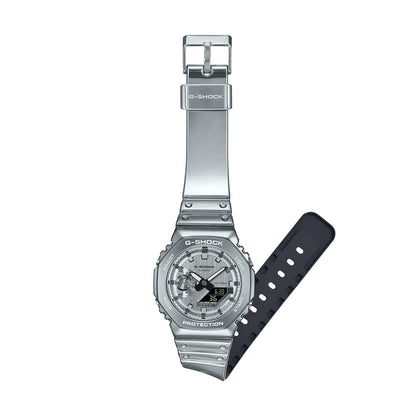 CASIO G-SHOCK OAK - FINE METALLIC SERIES - SILVER GM-2100YM-8AER Multifunction Armbanduhr 44.5 mm Silber ansicht-2