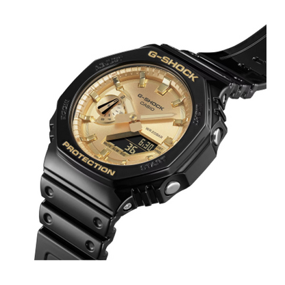 CASIO G-SHOCK OAK - Gold dial GA-2100GB-1AER Multifunction Armbanduhr 45.5 mm Gold