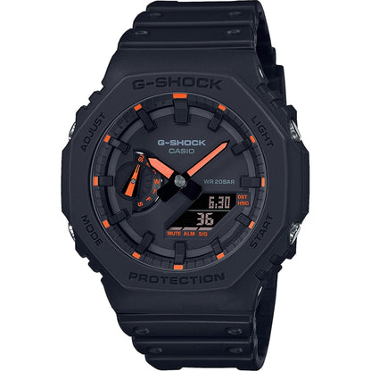 CASIO G-SHOCK OAK - Neon Orange Indexes GA-2100-1A4ER Multifunction Armbanduhr 45.5 mm ansicht-2